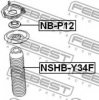 NISSA 540504P702 Protective Cap/Bellow, shock absorber